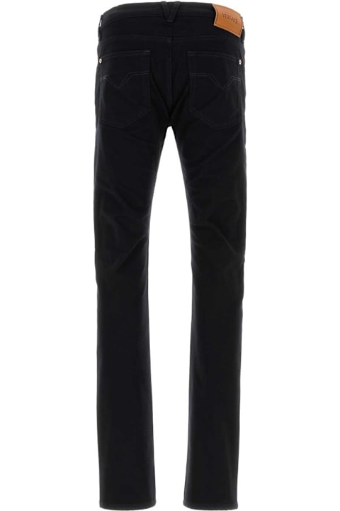 Versace Clothing Sale for Men Versace Black Stretch Denim Jeans