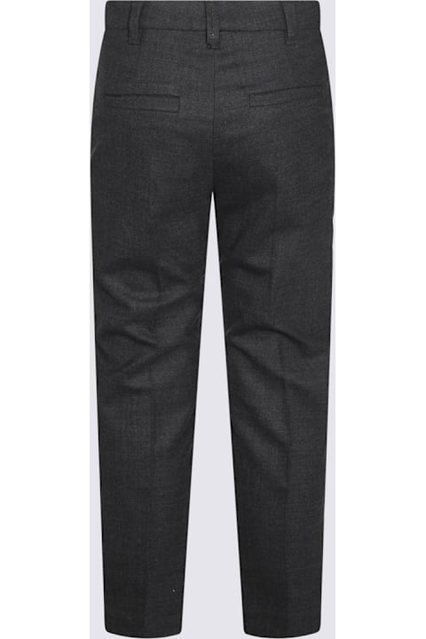 Brunello Cucinelli Pants & Shorts for Women Brunello Cucinelli Dark Grey Wool Pants