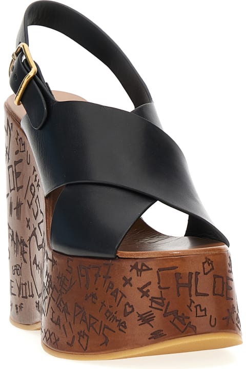 ウィメンズ ウェッジシューズ Chloé Maxime Wedge Sandal