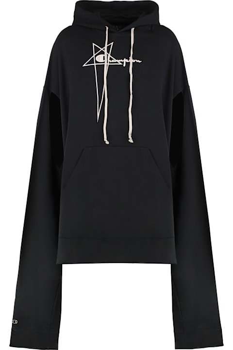 Rick Owens Fleeces & Tracksuits for Men Rick Owens Rick Owens X Champion - Flyproof Tunic Hooded Sweatshirt