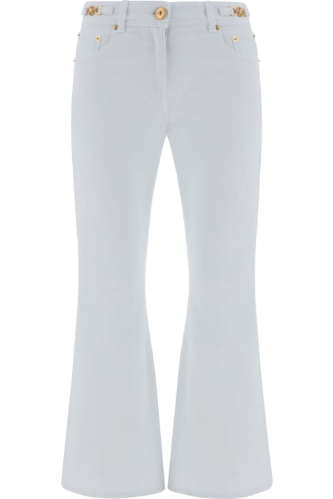 Versace Pants & Shorts for Women Versace White Cotton Jeans