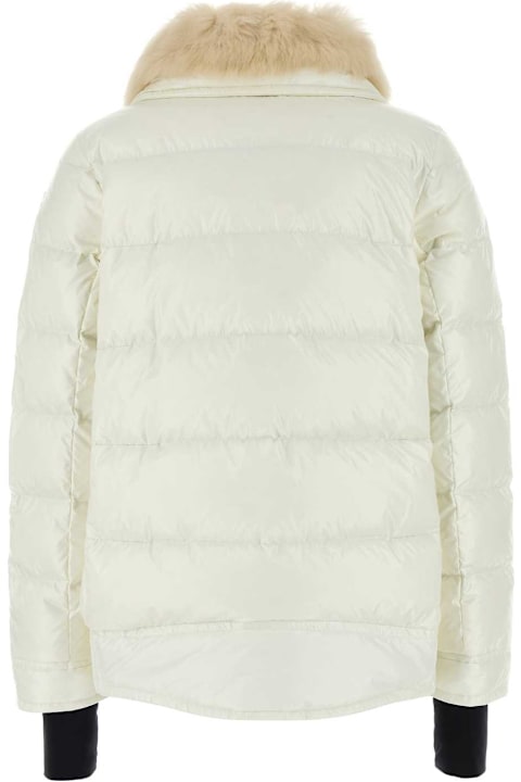 Moncler Grenoble for Women Moncler Grenoble White Nylon Arabba Down Jacket