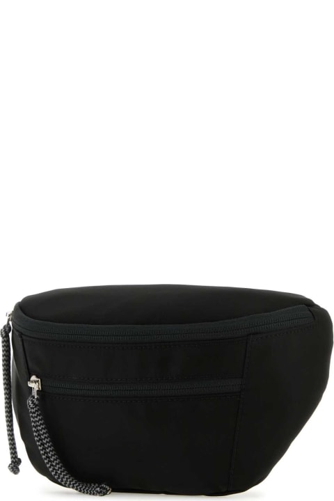 Bags Sale for Men Lanvin Black Nylon Curb Belt Bag