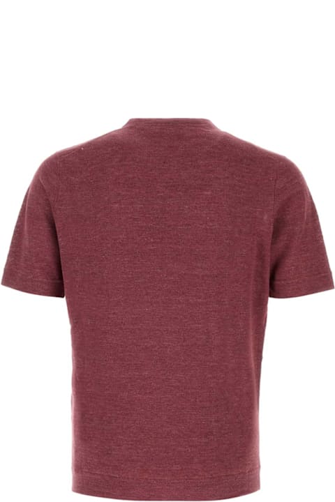 Homeware Brunello Cucinelli Tyrian Purple Linen Blend Sweater