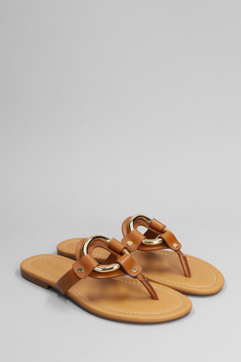 See by Chloé Sandals for Women See by Chloé Hana Flats In Leather Color Leather