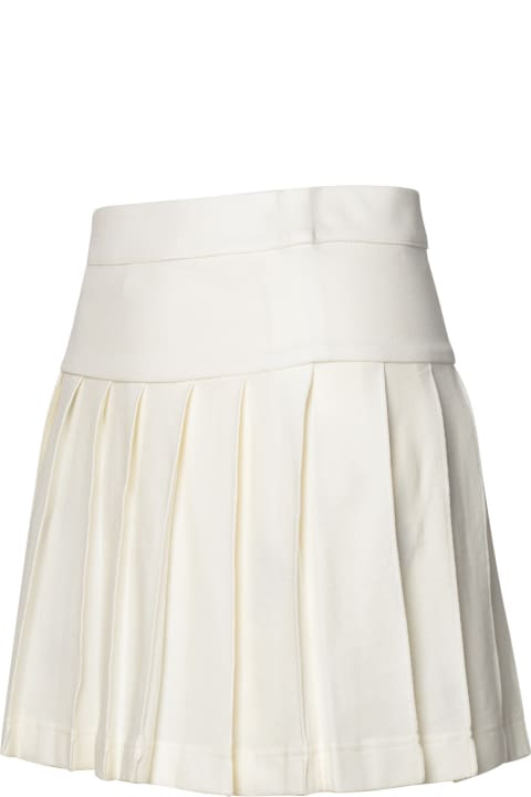 ウィメンズ Palm Angelsのスカート Palm Angels White Cotton Miniskirt