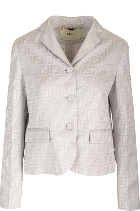 Fendi Coats & Jackets for Women Fendi Monogram Silk Jacket