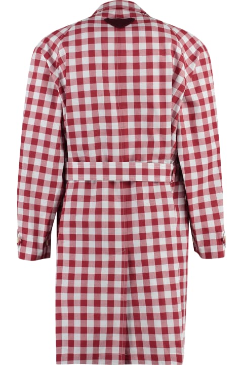 Prada Clothing for Men Prada Vichy Cotton Coat