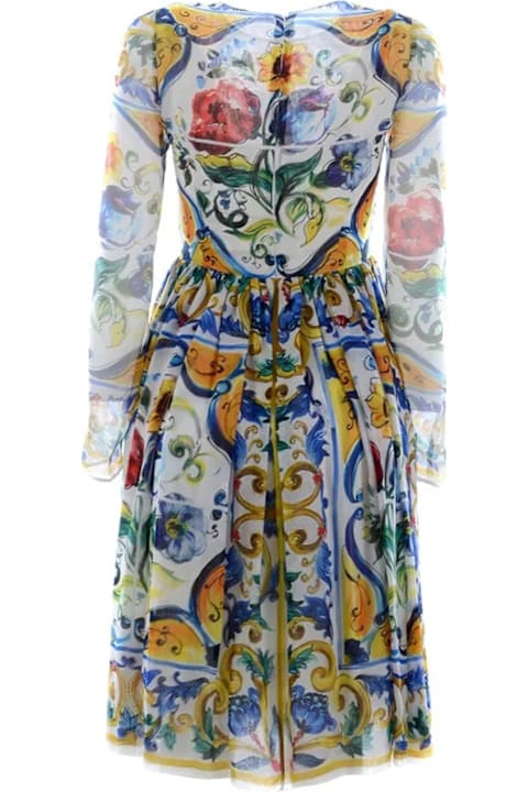 Homeware Dolce & Gabbana Silk Maiolica Dress