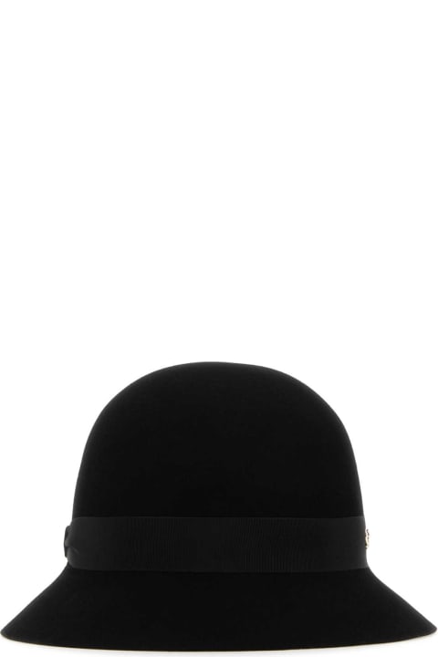 Hair Accessories for Women Helen Kaminski Black Felt Ella Conscious Bucket Hat