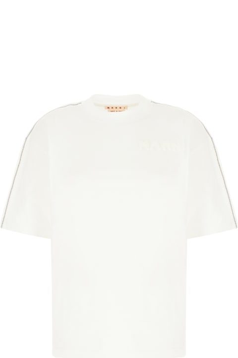 Marni White Cotton Oversize T-shirt | italist