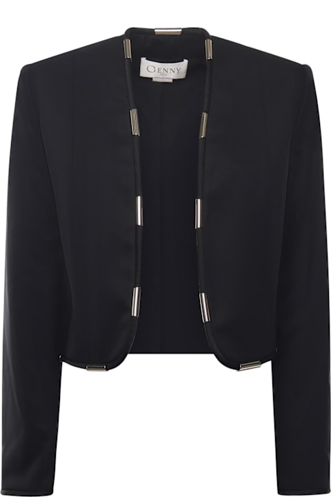 Genny for Kids Genny Cropped Jacket With Metallic Details