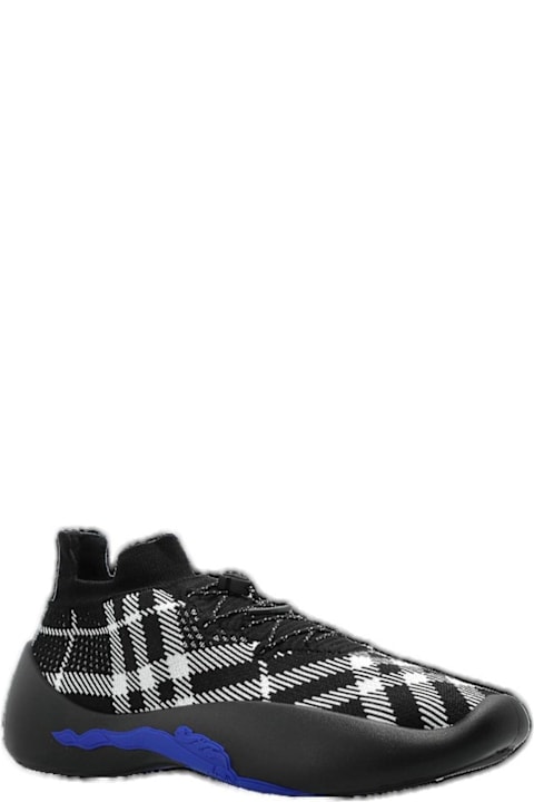 Burberry for Men Burberry Checked Knitted Neptune Sneakers