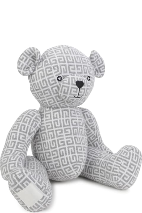 Givenchy for Baby Boys Givenchy Grey 4g Jacquard Teddy Bear