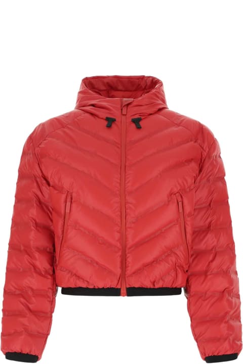 Coats & Jackets for Women Prada Red Polyurethane Blend Padded Jacket