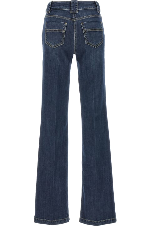 Jeans for Women Elisabetta Franchi Maxi Zip Jeans