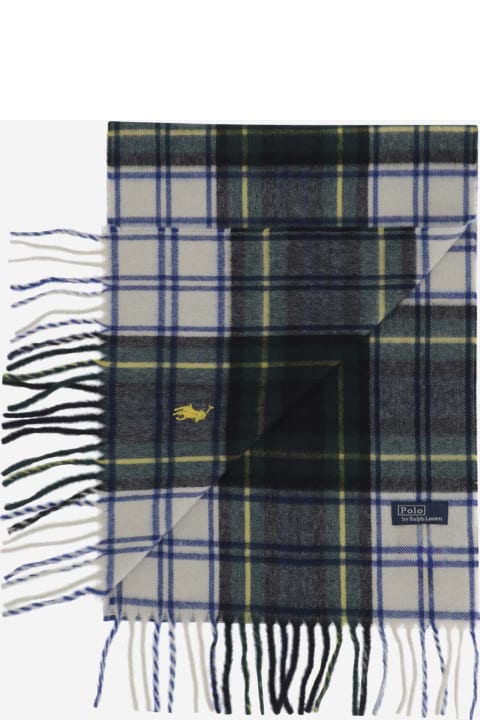 Scarves for Men Polo Ralph Lauren Cashmere Scarf With Logo