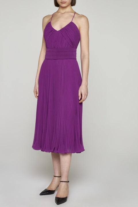 Fashion for Women Max Mara Pianoforte Clarino Pleated Fabric Midi Dress