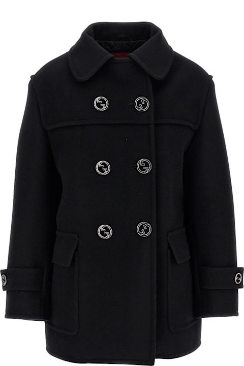 Gucci for Women Gucci 'gg' Double-breasted Coat