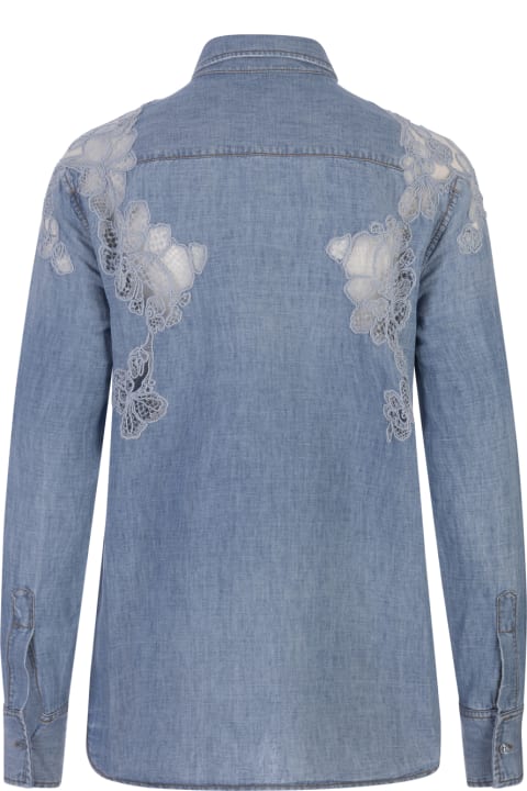Ermanno Scervino for Women Ermanno Scervino Jeans Shirt With Lace