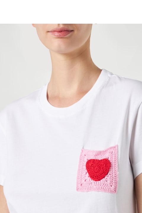 ウィメンズ新着アイテム MC2 Saint Barth Woman Cotton T-shirt With Pocket