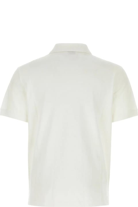 Shirts for Men Alexander McQueen Ivory Piquet Polo Shirt