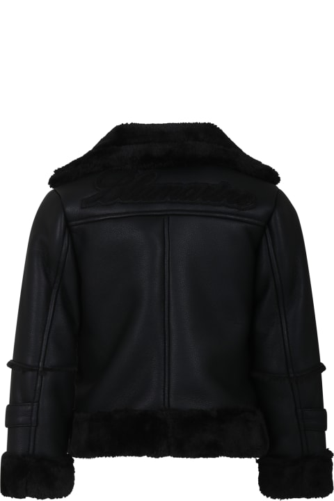 Black Jacket For Girl With Logo