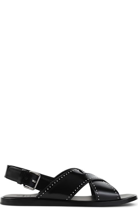 Church's for Kids Church's Black Leather Oksana Sandals