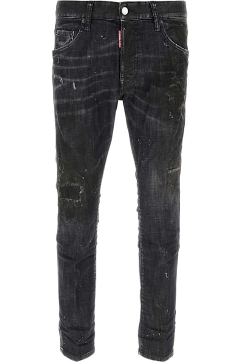 أدوات منزلية Dsquared2 Black Stretch Denim Skater Jeans