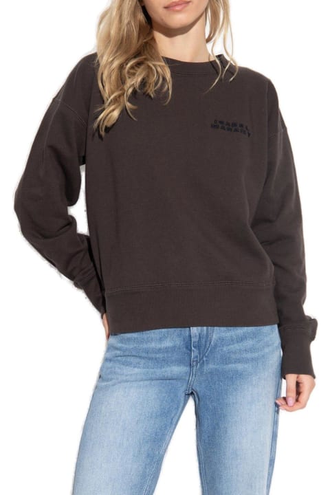 Fleeces & Tracksuits for Women Isabel Marant Logo Embroidered Crewneck Sweatshirt