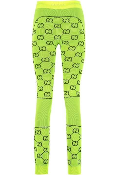 Gucci Pants & Shorts for Women Gucci Monogram Jacquard Leggings