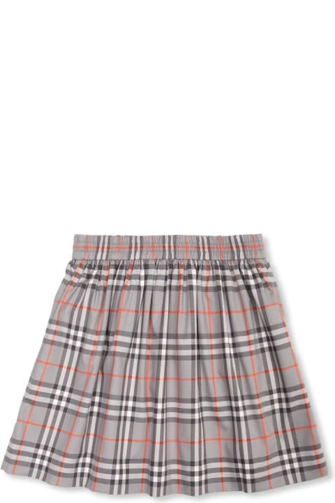 ガールズ Burberryのボトムス Burberry Checkered Elasticated Waist Skirt