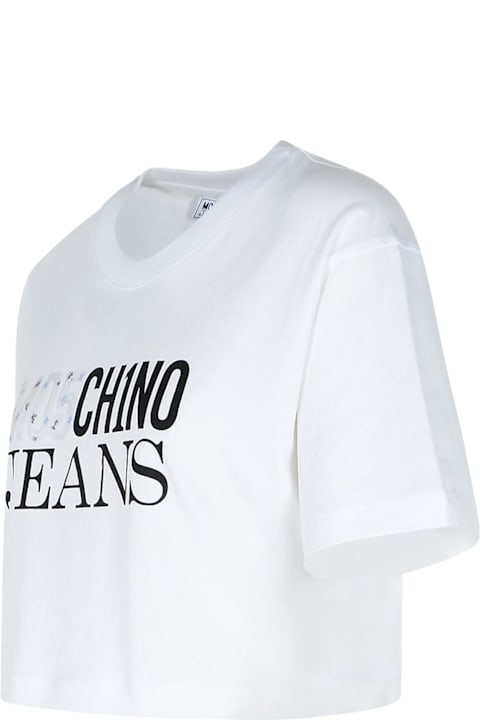 Homeware M05CH1N0 Jeans White Cotton T-shirt