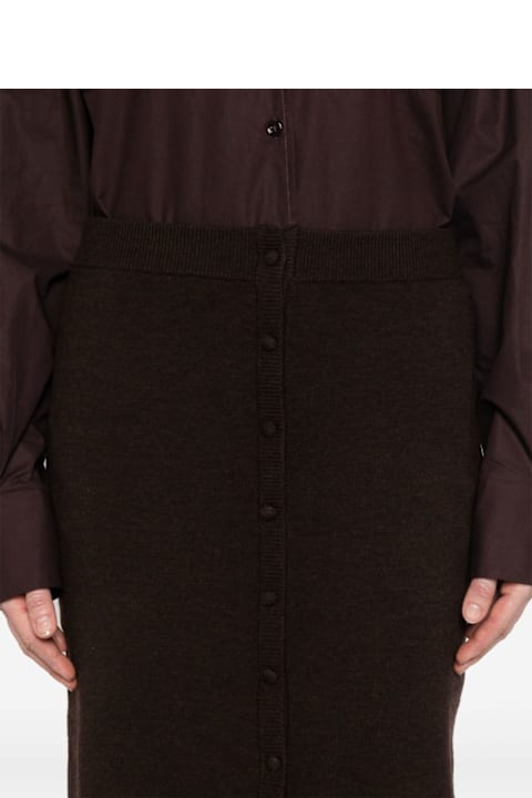インテリア Victoria Beckham Victoria Beckham Midi Skirt With Button