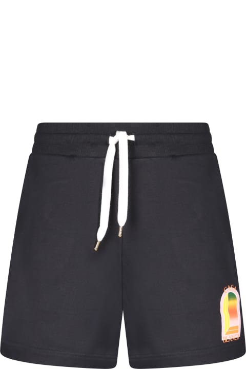 Casablanca Pants for Men Casablanca Cotton Bermuda Shorts In Black By Casablanca