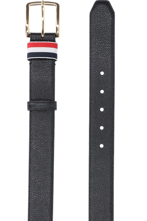Thom Browne Belts for Men Thom Browne Tricolour Detail Belt