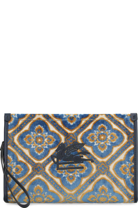 Clutches for Women Etro Jacquard Fabric Clutch