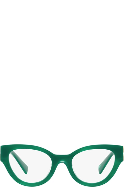 Miu Miu Eyewear Eyewear for Women Miu Miu Eyewear Mu 01vv Green Glasses