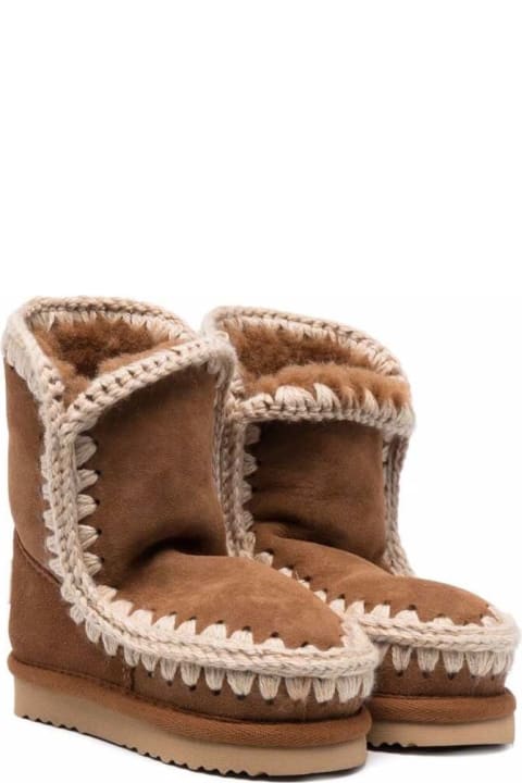 Eskimo Boots In Brown Sheepskin Girl Mou Kids