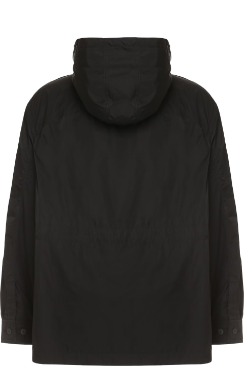 メンズ Ferragamoのコート＆ジャケット Ferragamo Technical Fabric Hooded Jacket