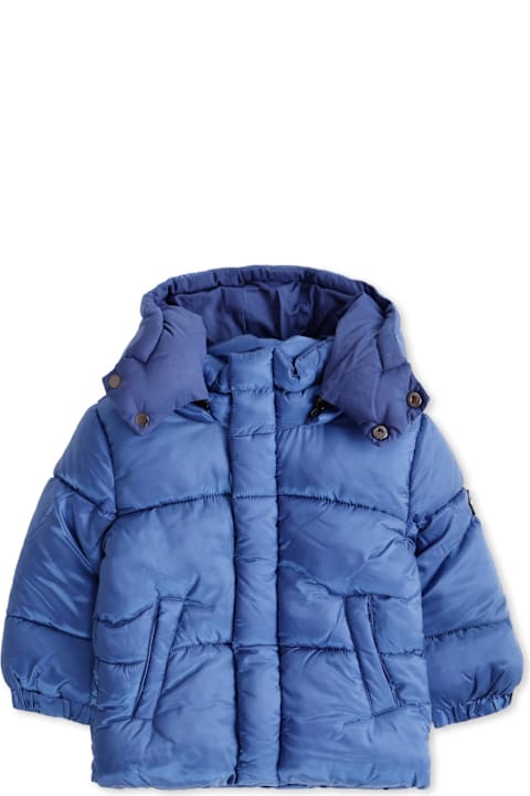 أدوات منزلية Diesel Blue Down Jacket For Baby Boy With Logo
