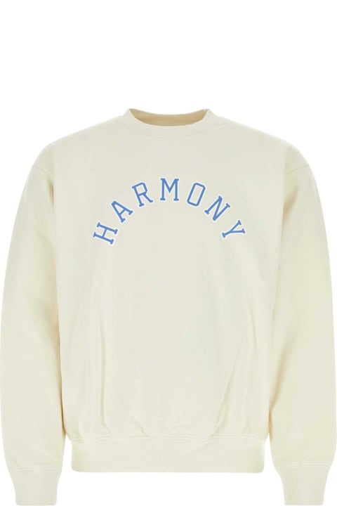 The Harmony Men The Harmony Ivory Cotton Sweatshirt