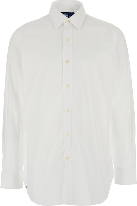 Fashion for Men Polo Ralph Lauren White Shirt With Pointed Collar And Pony Embroidery On The Side In Cotton Man