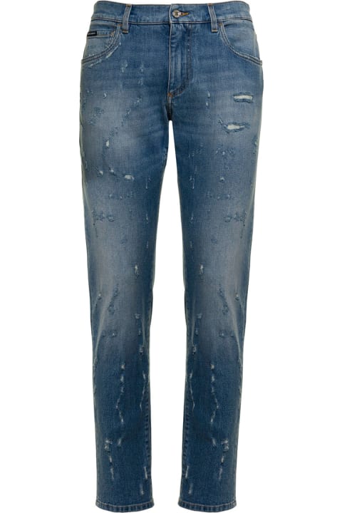 Dolce & Gabbana Man Five Pockets Blue Denim Jeans