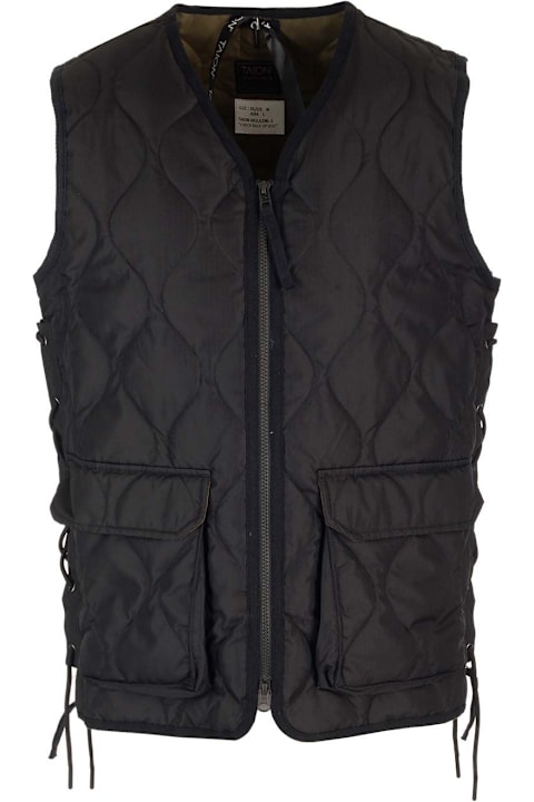 Taion Coats & Jackets for Men Taion Black Vest With Zip