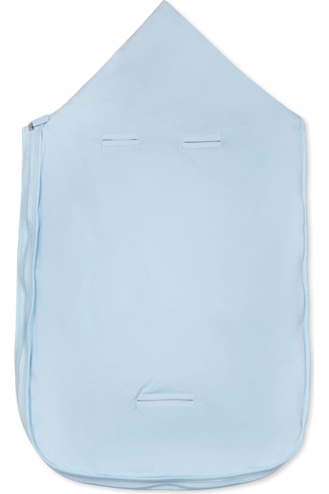 Accessories & Gifts for Baby Boys Moschino Light Blue Sleeping Bag For Baby Boy With Teddy Bear