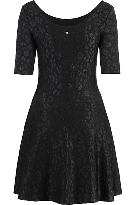 Versace فساتين لـ السيدات Versace Jacquard Knit Mini-dress