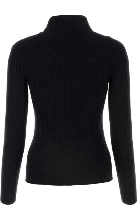ウィメンズ Courrègesのニットウェア Courrèges Black Cotton Blend Sweater
