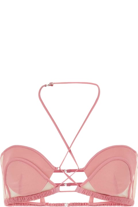 Nensi Dojaka Underwear & Nightwear for Women Nensi Dojaka Pink Stretch Chiffon Bra