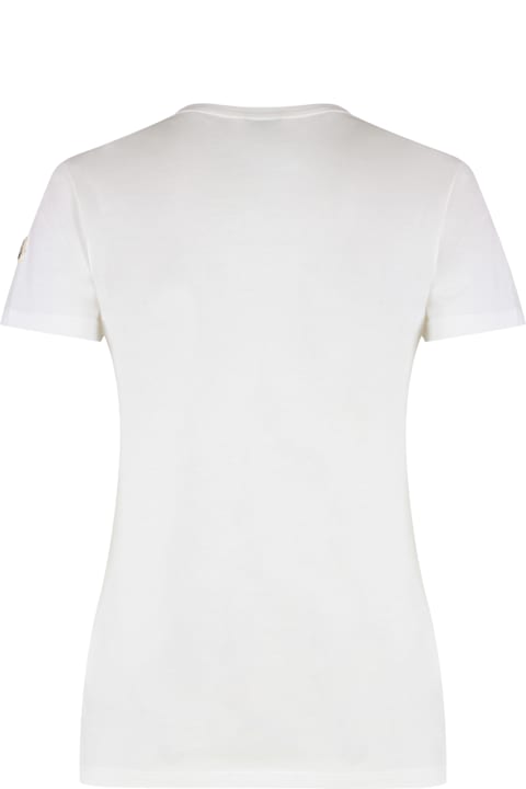 Moncler Topwear for Women Moncler Cotton Crew-neck T-shirt